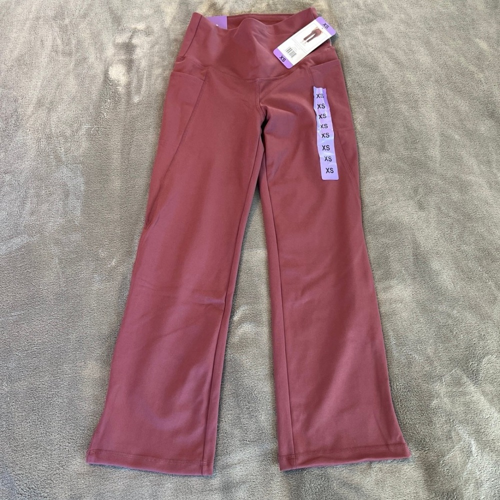 Jockey Cropped Slit Flare Pant XS Nocturne